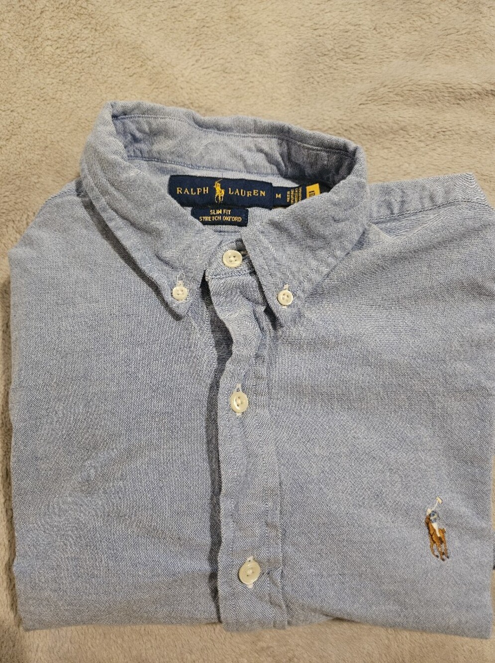 Ralph Lauren Men’s Light Blue Button-Down Oxford Shirt